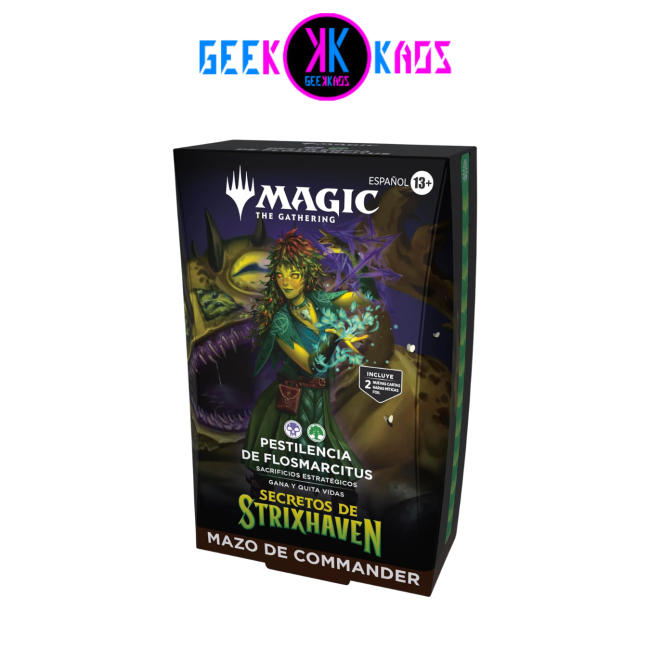 MAGIC: THE GATHERING - SECRETS OF STRIXHAVEN - PESTILENCIA DE FLOSMARCITUS COMMANDER DECK - ESPAÑOL