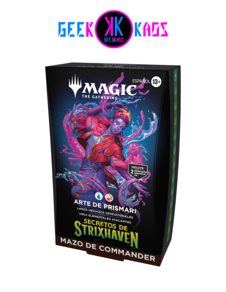 MAGIC: THE GATHERING - SECRETS OF STRIXHAVEN - ARTE DE PRISMARI COMMANDER DECK - ESPAÑOL