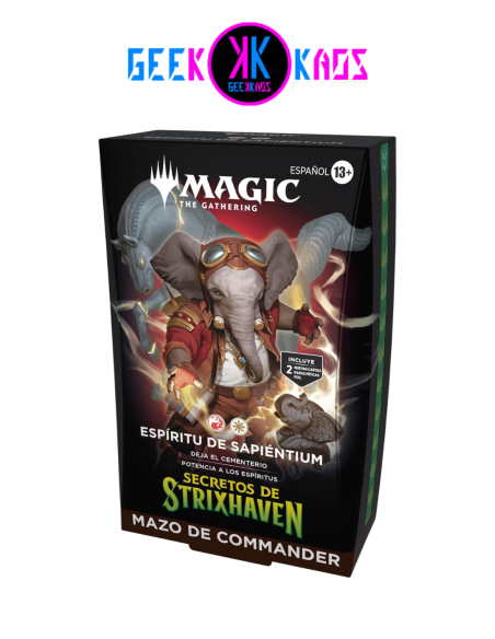 MAGIC: THE GATHERING - SECRETS OF STRIXHAVEN - ESPIRITU DE SAPIENTIUM COMMANDER DECK - ESPAÑOL