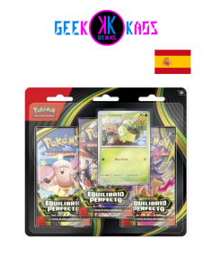 POKEMON TCG - BLISTER EQUILIBRIO PERFECTO  (3 SOBRES) - CHIKORITA - ESPAÑOL