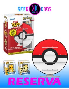 BITTY POP! DISPLAY - POKEMON - POKE BALL (DRAGONITE + MEOWTH)