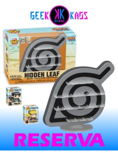 BITTY POP! DISPLAY - NARUTO SHIPPUDEN - HIDDEN LEAF (NARUTO (SAGE MODE) - ROCK LEE)