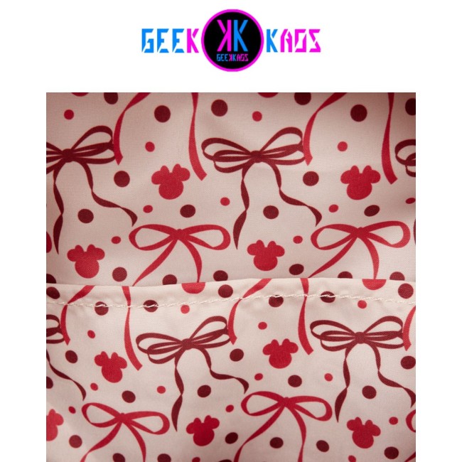 MINI MOCHILA - MINNIE MOUSE - ROCK THE DOTS - LOUNGEFLY