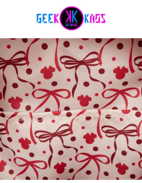 MINI MOCHILA - MINNIE MOUSE - ROCK THE DOTS - LOUNGEFLY