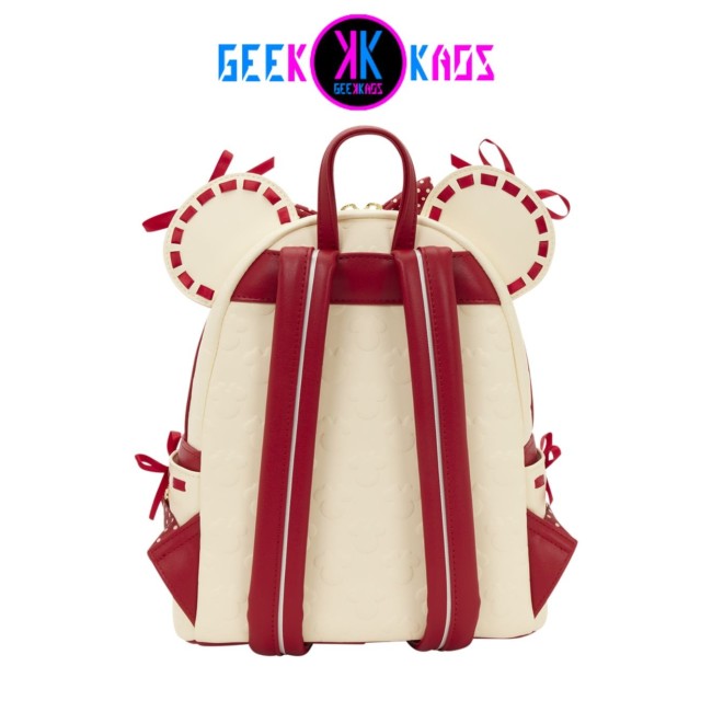 MINI MOCHILA - MINNIE MOUSE - ROCK THE DOTS - LOUNGEFLY