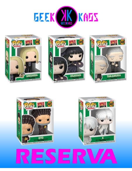 5-PACK - FUNKO POP! SAKAMOTO DAYS - SHISHIBA 2418, OSARAGI 2419, TAKAMURA 2420, HYO 2421, X 2422