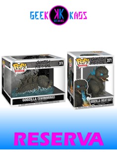 2-PACK - FUNKO POP! GODZILLA MINUS ONE - GODZILLA (SWIMMING) 2070, GODZILLA (HEAT RAY) 2071
