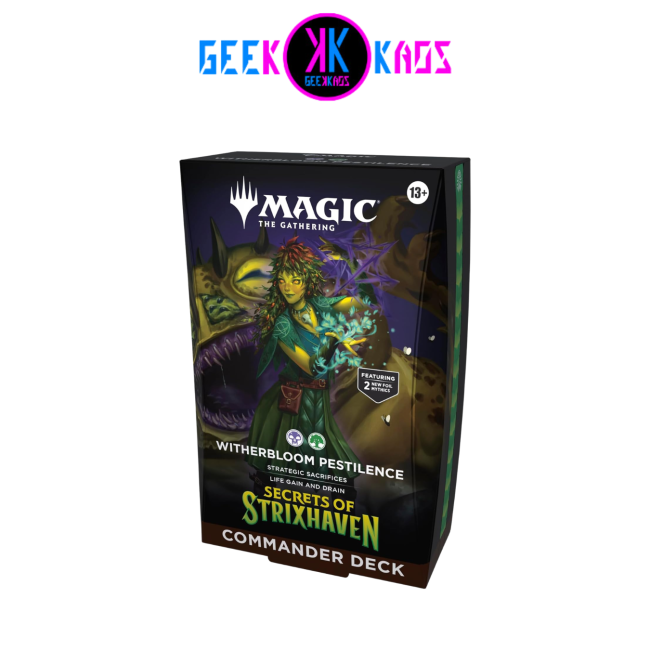 MAGIC: THE GATHERING - SECRETS OF STRIXHAVEN - WHITERBLOOM PESTILENCE COMMANDER DECK - INGLES