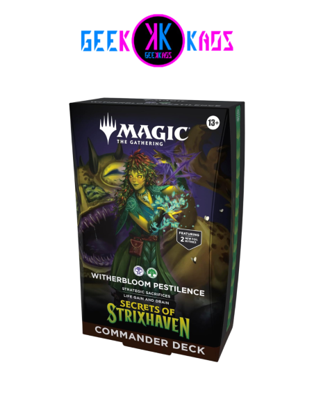 MAGIC: THE GATHERING - SECRETS OF STRIXHAVEN - WHITERBLOOM PESTILENCE COMMANDER DECK - INGLES