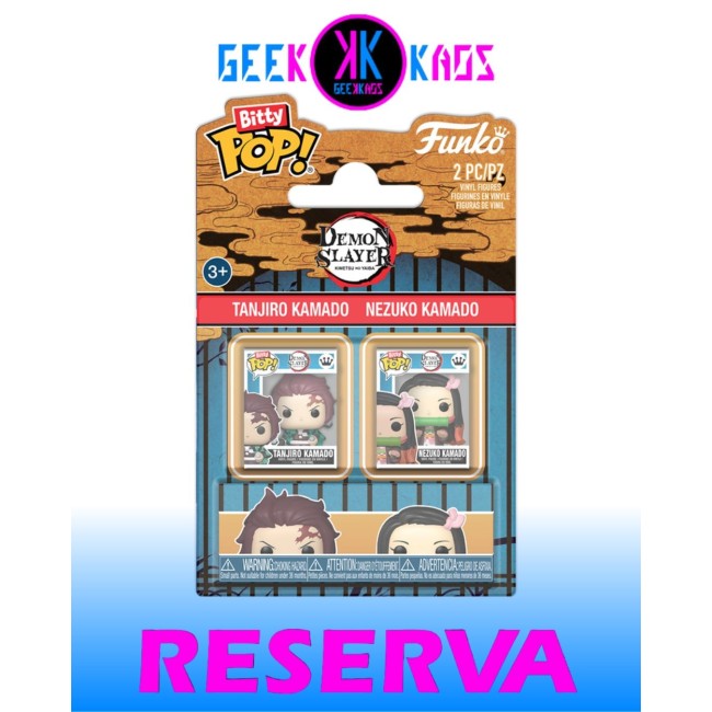 BITTY POP! - DEMON SLAYER - TANJIRO KAMADO & NEZUKO KAMADO (2-PACK)