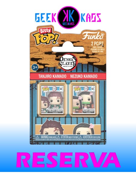 BITTY POP! - DEMON SLAYER - TANJIRO KAMADO & NEZUKO KAMADO (2-PACK)