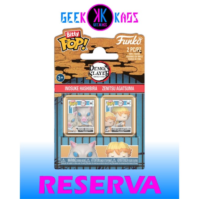 BITTY POP! - DEMON SLAYER - INOSUKE HASHIBIRA & ZENITSU AGATSUMA (2-PACK)