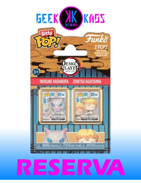 BITTY POP! - DEMON SLAYER - INOSUKE HASHIBIRA & ZENITSU AGATSUMA (2-PACK)