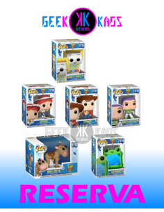 6-PACK FUNKO POP! - TOY STORY - JESSIE 1710, WOODY 1711, BUZZ 1712, BULLSEYE 1713, LILYPAD 1714, SMARTY PANTS 1715