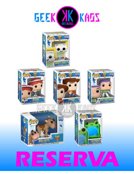6-PACK FUNKO POP! - TOY STORY - JESSIE 1710, WOODY 1711, BUZZ 1712, BULLSEYE 1713, LILYPAD 1714, SMARTY PANTS 1715