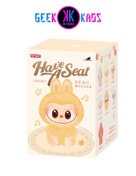 POP MART - THE MONSTERS - HAVE A SEAT SERIES- VINYL PLUSH PENDANT BLIND BOX - 15 CM