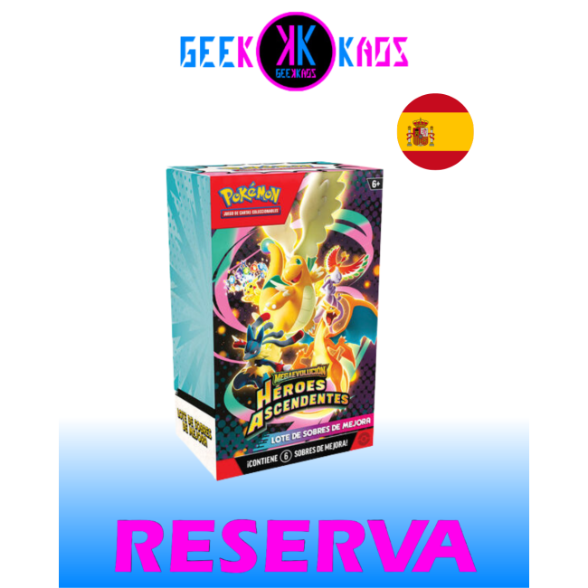 POKEMON TCG - BOOSTER BUNDLE HEROES ASCENDENTES - ESPAÑOL