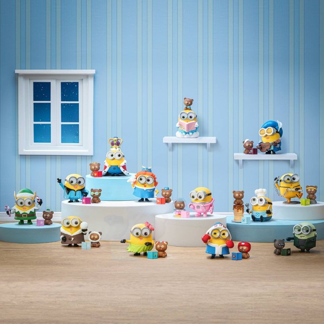POP MART - MINIONS - BEDTIME STORIES BY BOB & TIM SERIES FIGURES - 9 CM