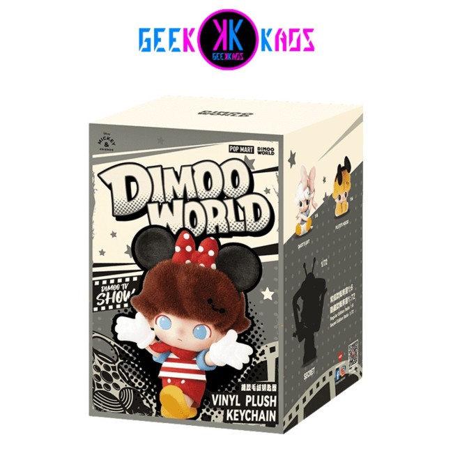 POP MART - DIMOO WORLD - DISNEY SERIES - VINYL PLUSH KEYCHAIN BLIND BOX - 11 CM