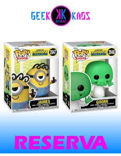 2-PACK - FUNKO POP! MINIONS & MONSTERS - JAMES 2047, GOOMI 2048