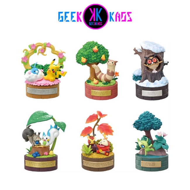 FIGURA RE-MENT - POKEMON - LITTLE FOREST STORIES SERIES: PEACEFUL MOMENTS! (MYSTERY)