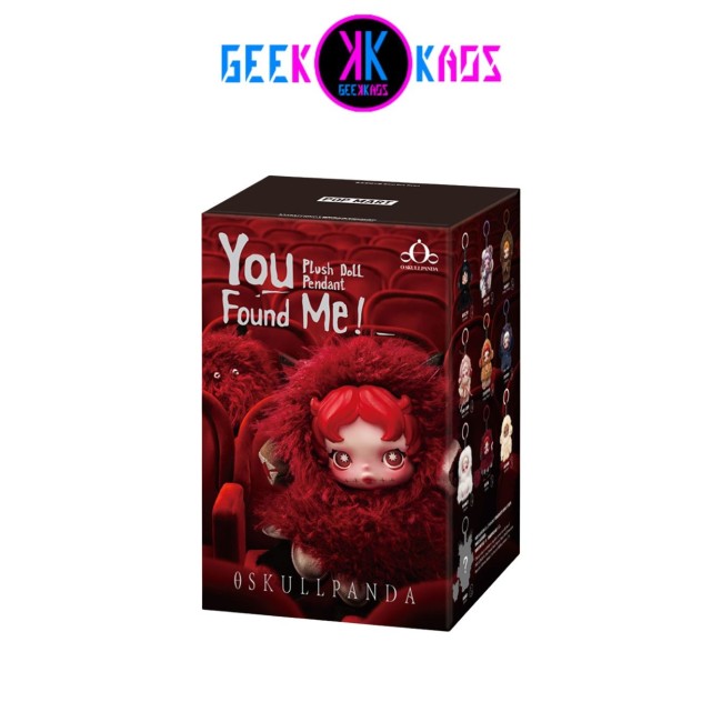 POP MART - SKULLPANDA - YOU FOUND ME! SERIES - PLUSH DOLL PENDANT BLIND BOX - 13,5 CM