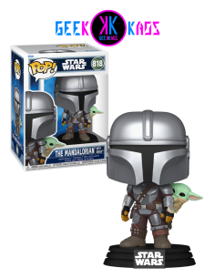 FUNKO POP! - STAR WARS - THE MANDALORIAN WITH GROGU 818