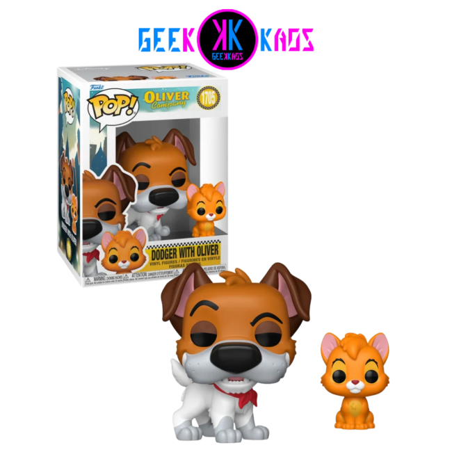 FUNKO POP! - OLIVER & COMPANY - DODGER WITH OLIVER 1705