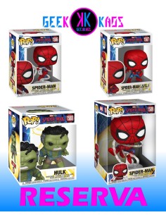 4-PACK - FUNKO POP! SPIDER-MAN: BRAND NEW DAY - SPIDER-MAN 1586, SPIDER-MAN 1587, HULK 1588, SPIDER-MAN 1589