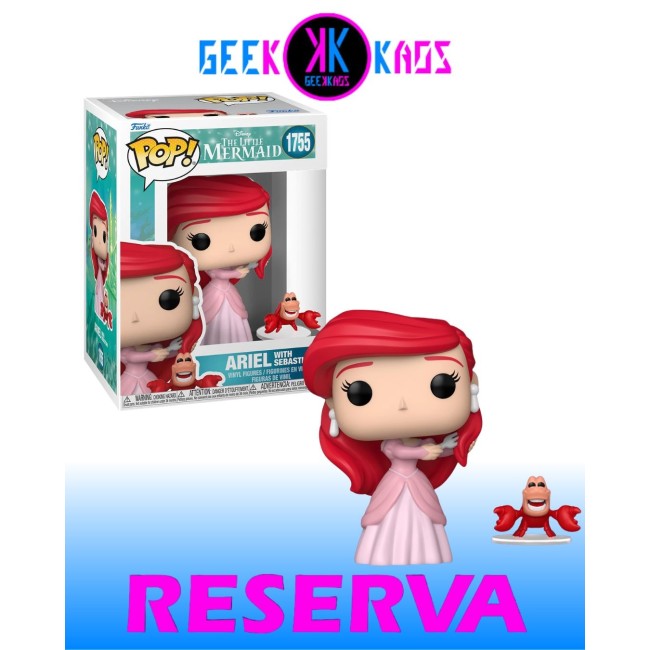 FUNKO POP! - THE LITTLE MERMAID - ARIEL WITH SEBASTIAN 1755