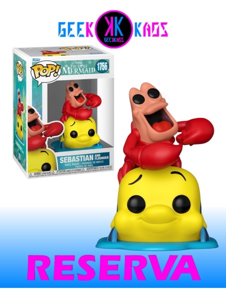 FUNKO POP! - THE LITTLE MERMAID - SEBASTIAN WITH FLOUNDER 1756