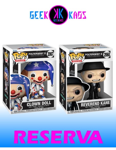 2-PACK - FUNKO POP! POLTERGEIST II: THE OTHER SIDE - CLOWN DOLL 2067, REVEREND KANE 2068