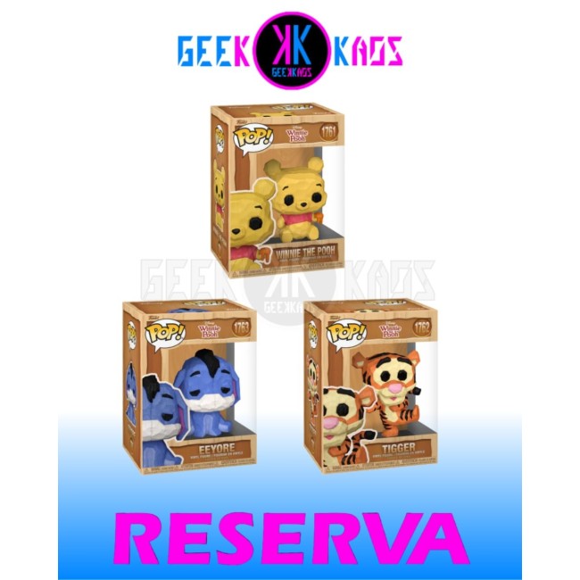 3-PACK - FUNKO POP! - WINNIE THE POOH - WINNIE THE POOH 1761, TIGGER 1762, EEYORE 1763
