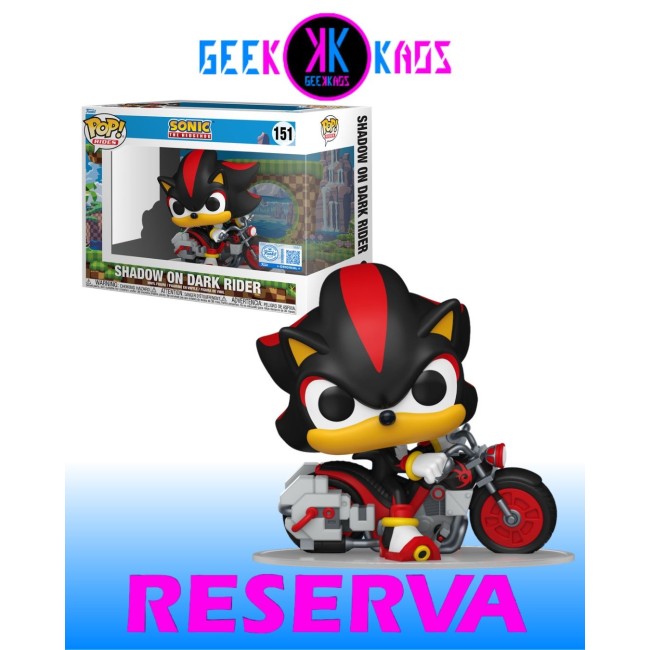 FUNKO POP! RIDES - SONIC THE HEDGEHOG - SHADOW ON DARK RIDER 151 (SE)