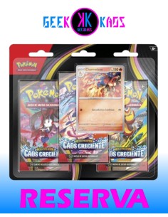 POKEMON TCG - BLISTER CAOS CRECIENTE  (3 SOBRES) - CHARMELEON - ESPAÑOL