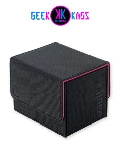 DECK BOX TCG - BLACK / ELECTRIC PINK - 100+ CARTAS - VAULT X