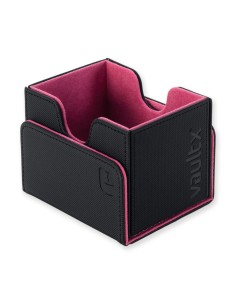 DECK BOX TCG - BLACK / ELECTRIC PINK - 100+ CARTAS - VAULT X 2