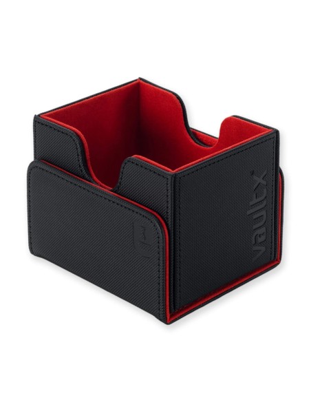 DECK BOX TCG - BLACK / ELECTRIC RED - 100+ CARTAS - VAULT X