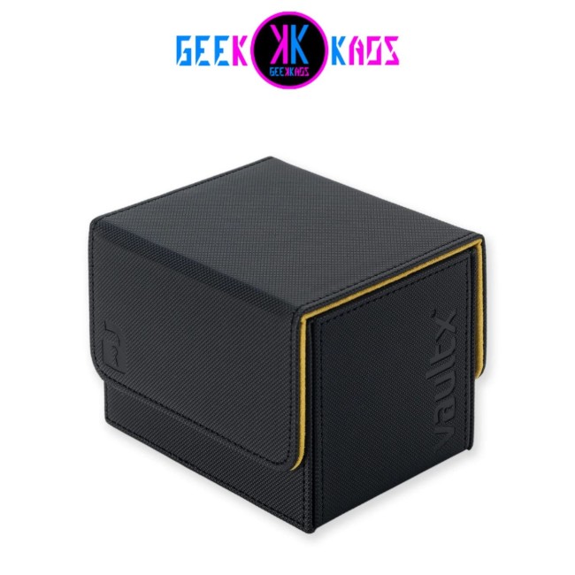DECK BOX TCG - BLACK / ELECTRIC YELLOW - 100+ CARTAS - VAULT X