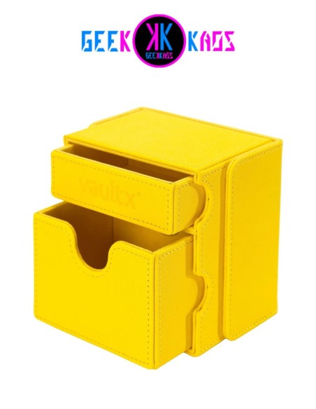 DECK BOX TCG - GAME BOX - SUNRISE YELLOW - 100+ CARTAS - VAULT X