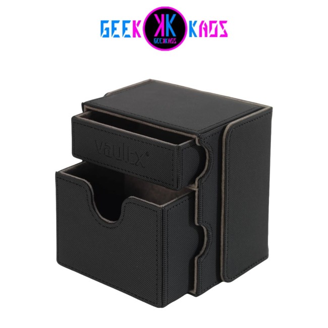 DECK BOX TCG - GAME BOX - SIGNATURE BLACK - 100+ CARTAS - VAULT X