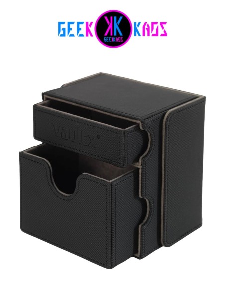 DECK BOX TCG - GAME BOX - SIGNATURE BLACK - 100+ CARTAS - VAULT X