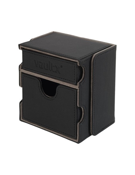 DECK BOX TCG - GAME BOX - SIGNATURE BLACK - 100+ CARTAS - VAULT X