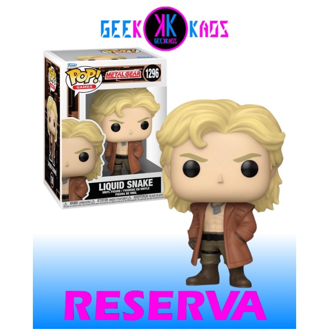 FUNKO POP! - METAL GEAR SOLID - LIQUID SNAKE 1296