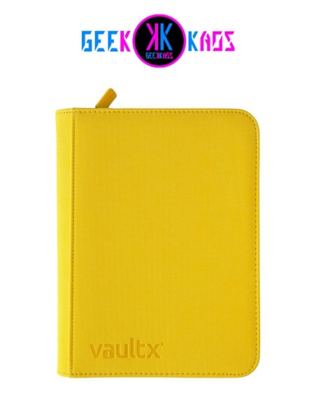 ALBUM TCG - SUNRISE YELLOW - 4 POCKET - 160 CARTAS - VAULT X