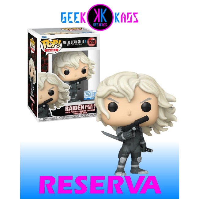 FUNKO POP! - METAL GEAR SOLID - RAIDEN (SKULL SUIT) 1299 (SE)