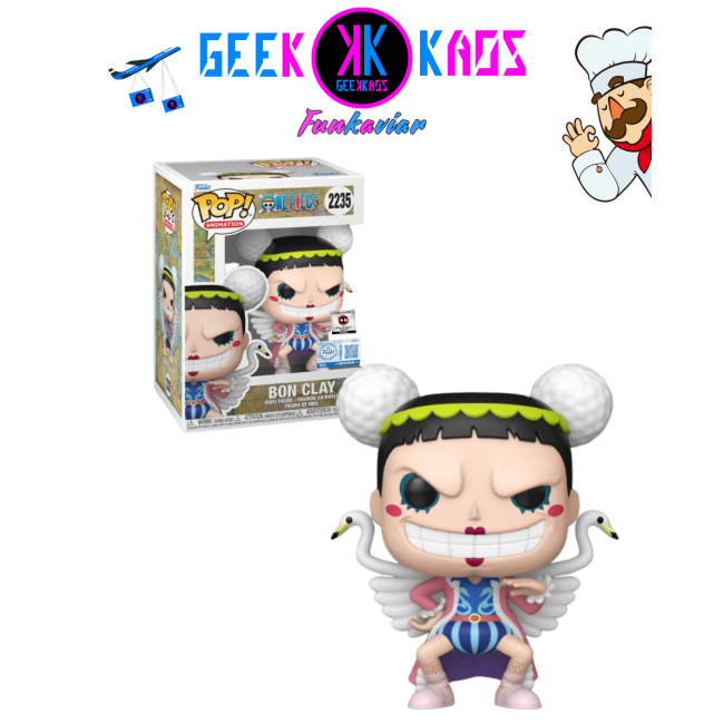 FUNKO POP! - ONE PIECE - BON CLAY 2235 ( CHALICE PRE-RELEASE STICKER )