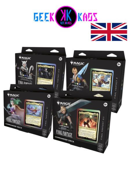 MAGIC: THE GATHERING - FINAL FANTASY - COMMANDER DISPLAY (4 MAZOS) - INGLES