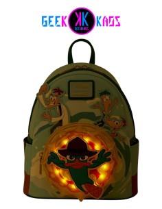MINI MOCHILA - PHINEAS & FERB (GLOW) - LOUNGEFLY 2