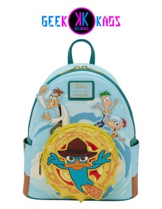 MINI MOCHILA - PHINEAS & FERB (GLOW) - LOUNGEFLY